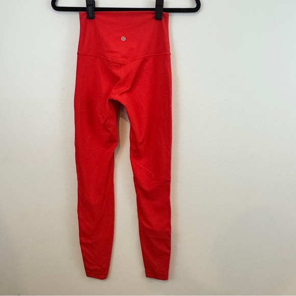 Lululemon Athletica Red Align 28” High-Waisted Leggings 4 - Picture 1 of 5